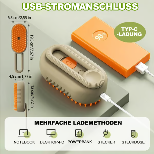 🔥Haustier Dampfbürste