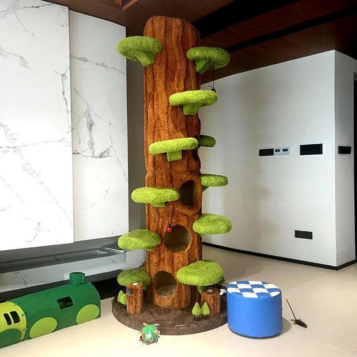 Luxury Cat Tree Looks Like Tree Tall Climbing Frame