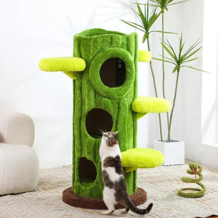 Luxury Cat Tree Looks Like Tree Tall Climbing Frame