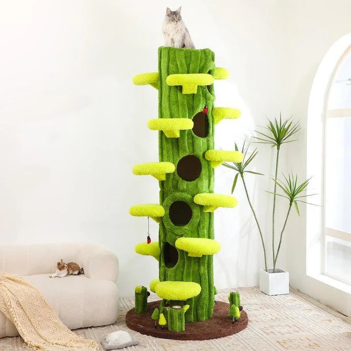 Luxury Cat Tree Looks Like Tree Tall Climbing Frame