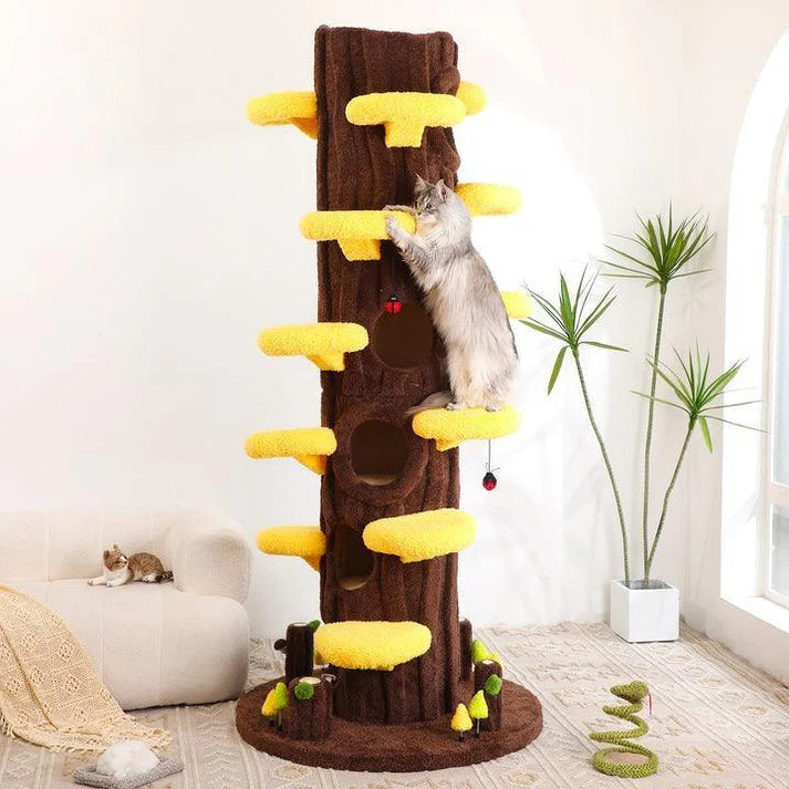 Luxury Cat Tree Looks Like Tree Tall Climbing Frame
