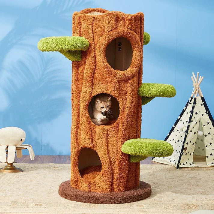 Luxury Cat Tree Looks Like Tree Tall Climbing Frame