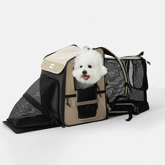 Large Expandable Cat Carrier Pet Backpack