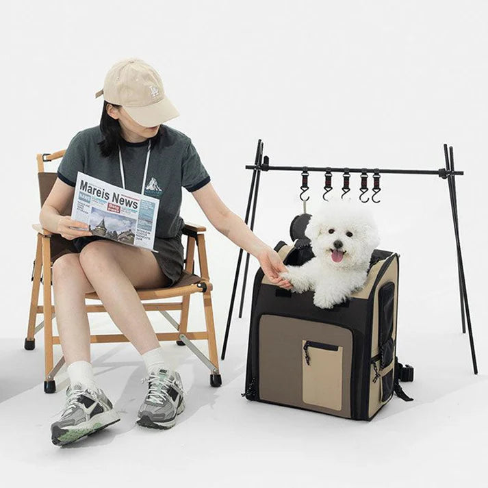 Large Expandable Cat Carrier Pet Backpack