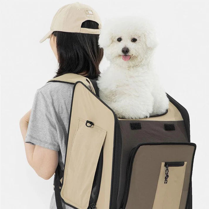 Large Expandable Cat Carrier Pet Backpack