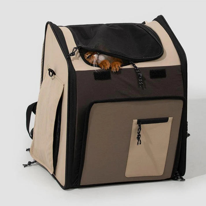 Large Expandable Cat Carrier Pet Backpack